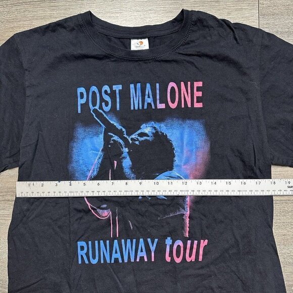 Post Malone Runaway Tour Graphic Shirt Mens Size M Double Sided - Picture 4 of 5